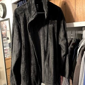 The North Face fuzzy black jacket/sweater 3XL